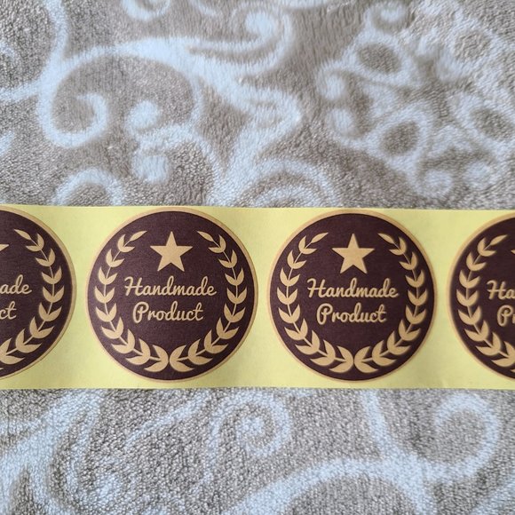 50 HANDMADE PRODUCT Sticker Label 2" - Picture 3 of 3